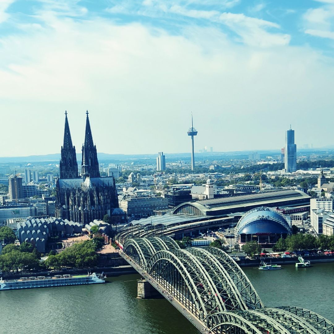 Bird view of Cologne City